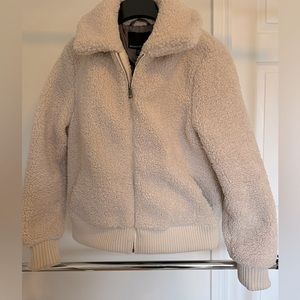 Ladies Banana Republic teddy bomber jacket